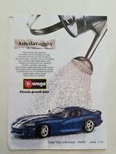 Clipping Pubblicità Adv. 1996 BURAGO DODGE VIPER GTS COUPÉ Piccole Grandi Auto