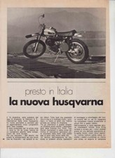 PUBBLICITA'  ADVERTISING MOTO HUSQVARNA 125 CROSS '72 MX VINTAGE-RARA PUBBLICITA