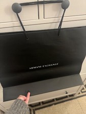 busta shopping bag Armani nero grande 