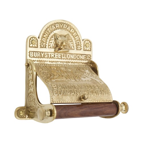 Porta carta igienica ottone - carta, in