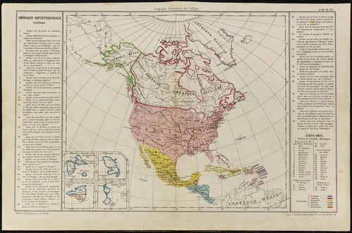 1860ca america nord - -, &