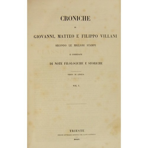 Villani giovanni croniche di - giovanni,