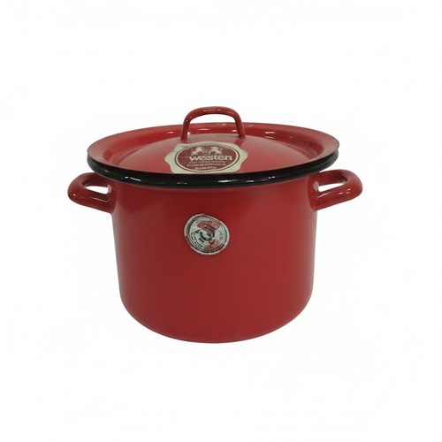 Pentola smaltato rosso ø18 - rosso,