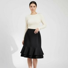 Gonna Givenchy in lana con