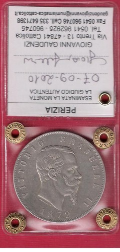 Lire 1872 roma - 1872,