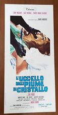 Locandina "L'uccello dalle piume di cristallo" Originale Italiana Dario Argento