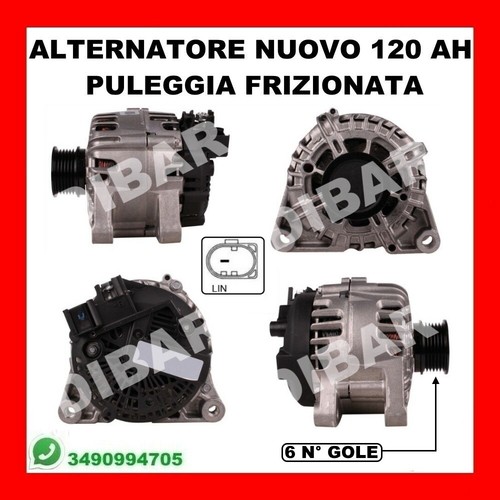 Alternatore nuovo 120ah ford - nuovo,
