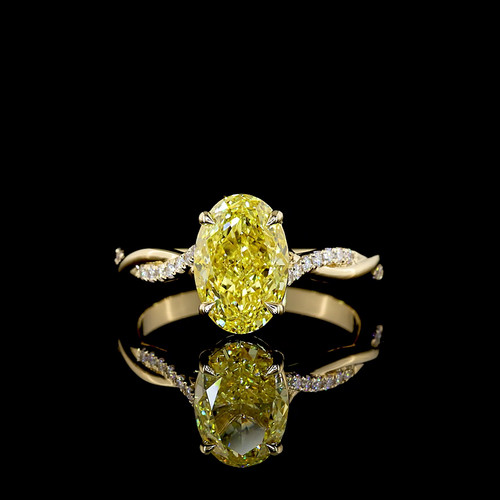 Anello fidanzamento giallo - anello,