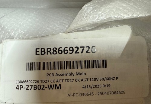 Oem ebr86692726 control - oem, lg