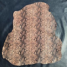 vera pelle di agnello stampa pitone spessore 0,7 mm morbida pellami pellame