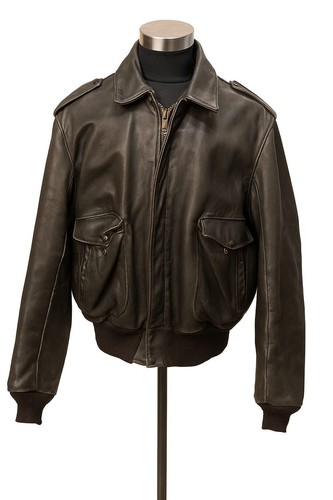 Giubbotto pelle marrone - pelle,