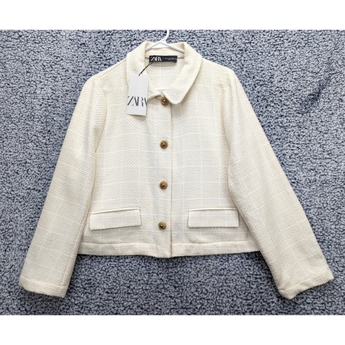 Blazer zara tweed cropped - blazer,
