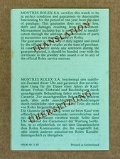 ROLEX Translation Paper Daytona 16520 16523 16528 569.00.40.11.88 FULL SET 1988