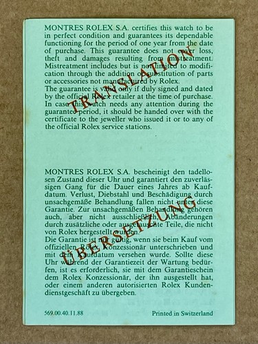 Rolex translation paper - rolex,