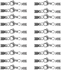 20 X Acciaio Inox Ganci