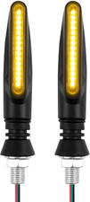 2 Pezzi Frecce Moto LED Omologate 12V, Indicatori Di Direzione Moto Universali I