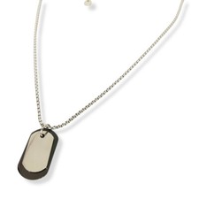 Collana piastrina militare - militare, in