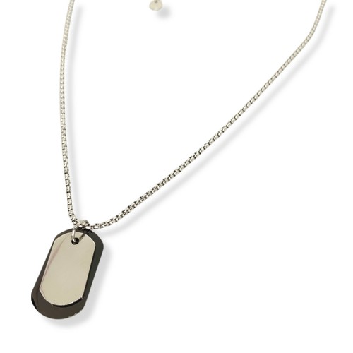Collana piastrina militare - collana,