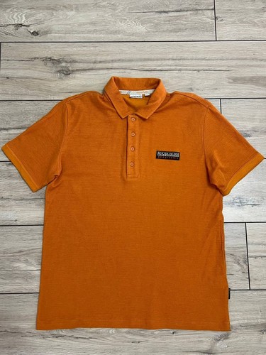 Men napapijri orange cotton - men's,