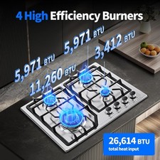 Piano Cottura a Gas 24" Piano