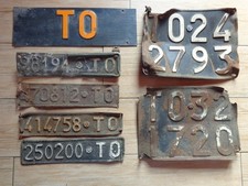 LOTTO VECCHIE TARGHE TORINO IN