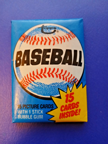 Topps baseball wax - wax, 1980