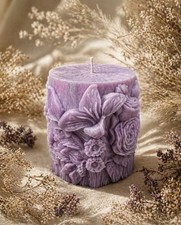 Candela floreale viola