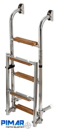 Scaletta inox 316 pieghevole - inox,