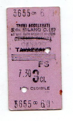 Biglietto ticket edmonson - biglietto,