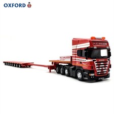 Collectible 1:76 Red Scania R580 Truck & Trailer Diecast Display Model