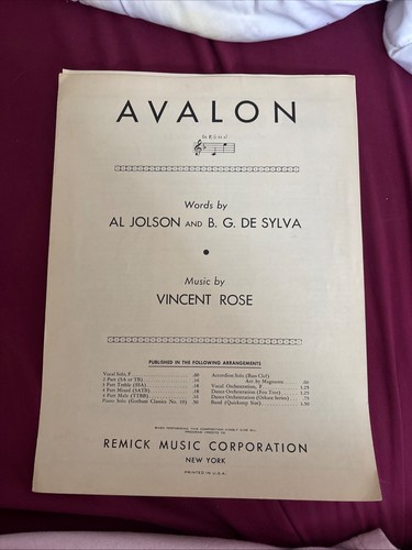 Spartiti antichi avalon - antichi,