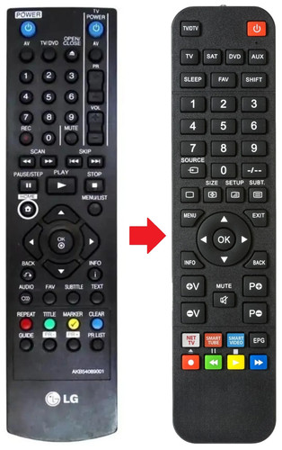 Telecomando adatto per - , lg