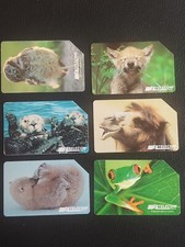 Lotto 6 Schede telefoniche telecom lire 5000 € 2,58 "ANIMALI PER MODO DI DIRE"