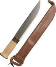 Coltello da lavoro tradizionale finlandese Bushcraft campeggio esterno - manico legno con fodero