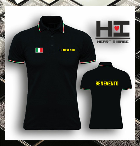 Benevento polo tricolore tshrt - tricolore,