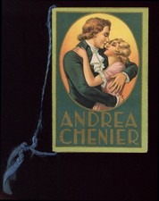 calendarietto da barbiere ANDREA CHENIER 1947
