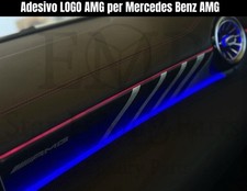 Adesivo Decalcomania AMG per Cruscotto Mercedes Benz LHD Nero Satinato Opaco
