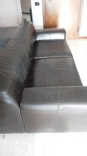 divano in pelle tre posti usato