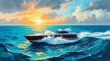 Riva Red Hull Yacht • Stampa