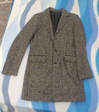 Cappotto Spago Uomo Colore Nero Bianco e Grigio Taglia L Foderato con Tasche