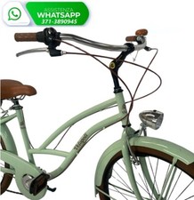 Bicicletta CRUISER VELOPOLI 26" CON Sella COMODA e CAMBIO 6 Marce / VERDE