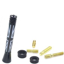 Antenna Union Jack nera 7,7 cm