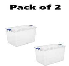 (Pack of 2) Stackable Plastic