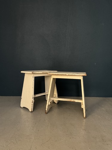 Coppia sgabelli vintage - coppia,