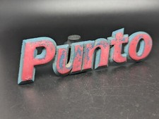 FIAT PUNTO 125MM LOGO SIGLA EMBLEMA FREGIO STEMMA SCRITTA TARGHETTA BADGE TARGA