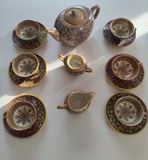 Servizio the ceramica maiolica Gualdo Tadino lustro Alberto Rubboli.