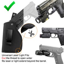 Fondina pistola a cinghia universale tattica IWB OWB per pistola con luce/laser