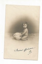 C1 - Cartolina Fotografica Costumi  il Bambino e il Vasino