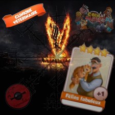 félins fabuleux x 1 carte