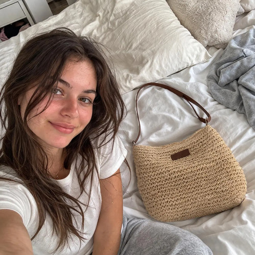 Borsa tote paglia - tote, in